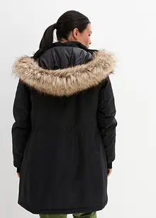 Värmande, vattentät funktionskappa med fuskpäls, bonprix