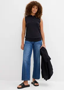 Stickad topp, bonprix