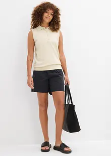 Stickad topp, bonprix