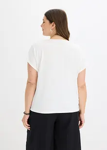 Topp med viskos och glitterstenar, bonprix