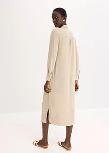 Skjortklänning med spets, bonprix