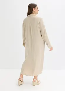 Skjortklänning med spets, bonprix