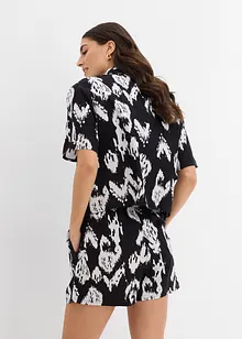 Viskosblus med tryck, bonprix