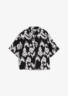 Viskosblus med tryck, bonprix