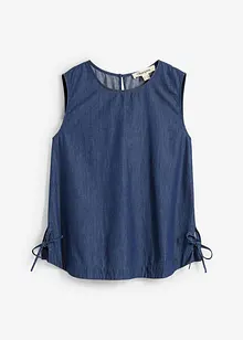 Bluslinne i denim av ekologisk bomull, bonprix