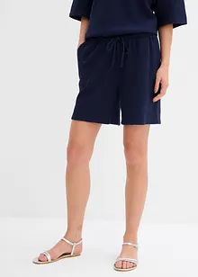 Shorts av ren bomull med struktur, bonprix