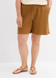 Shorts av ren bomull med struktur, bonprix