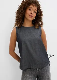 Bluslinne i denim av ekologisk bomull, bonprix