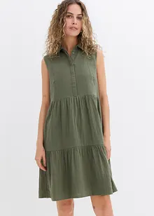 Tunikaklänning av luftig muslin, bonprix