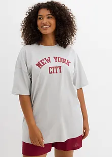 Oversized topp av ekologisk bomull, bonprix