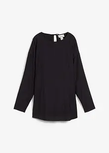 Oversized blustunika av krinklad viskos med struktureffekt, bonprix
