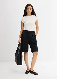 Ribbad topp av mjuk modalmix, bonprix