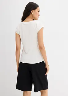 Ribbad topp av mjuk modalmix, bonprix