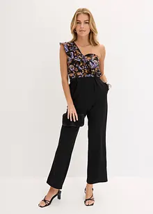 One shoulder-jumpsuit av lätt viskosmaterial, bonprix