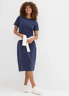 Jerseyklänning av ekologisk bomull, bonprix