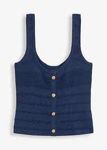 Stickat linne med metalliceffekt, bonprix