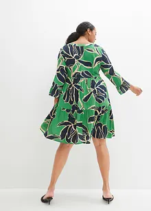 Vådskuren klänning i viskos, bonprix