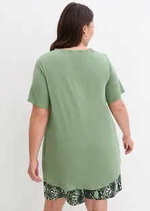Lång topp i viskosmix, bonprix