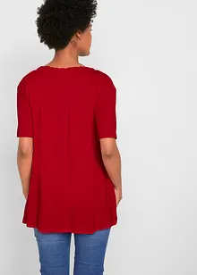 Lång topp i viskosmix, bonprix