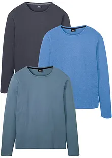 Långärmad T-shirt (3-pack), bonprix