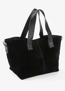 Handväska i skinn, bonprix