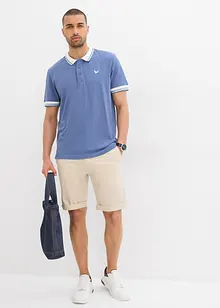 Pikétröja med kort ärm, ekologisk bomull, bonprix