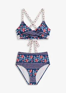 Bikini med BH-topp med omlottlook (2 delar), bonprix