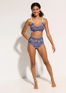 Bikini med BH-topp med omlottlook (2 delar), bonprix