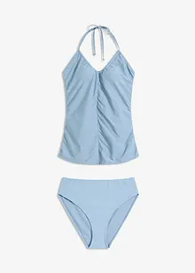 Halternecktankini (2 delar) med rynk, bonprix