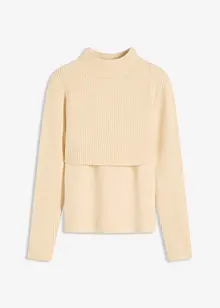 Tröja med lager-på-lager-look, bonprix