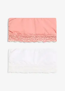 Bandåbehå med ekologisk bomull (2-pack), bonprix