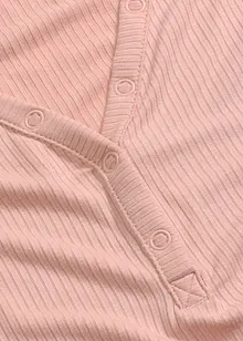 Pyjamas i mjukt, ribbat material, med shorts, bonprix