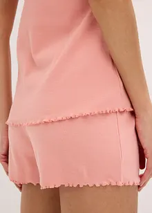 Pyjamas med shorts och ljuvlig spets, bonprix