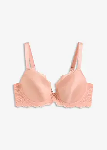 Push up-BH med glansig effekt, bonprix