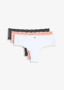 Braziliantrosa med glanseffekt (3-pack), bonprix