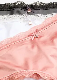 Braziliantrosa med glanseffekt (3-pack), bonprix