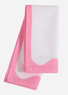 Tygservetter i ekologisk bomull med kontrastfärgade kanter (2-pack), bonprix