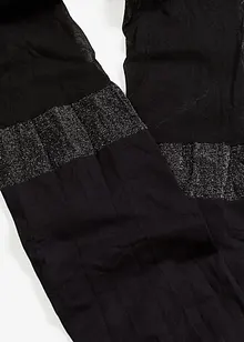 Overknee-strumpbyxa med glittrig rand och återvunnen polyamid (70 den), bonprix