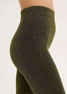 Termoleggings av glittrande garn, bonprix