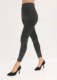 Fodrade leggings av glittrande garn, bonprix