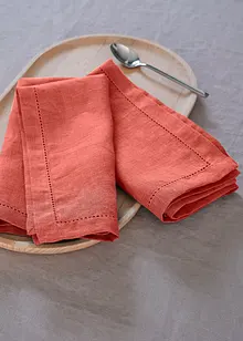 Linneservetter (2-pack), bonprix