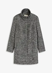 Avslappnad tunn kappa med yllelook, bonprix