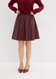 Kort kjol av skinnimitation, bonprix