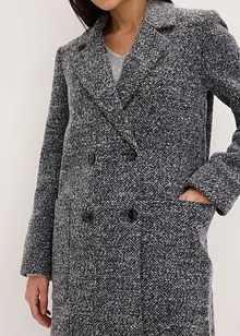 Kort kappa med yllelook, bonprix