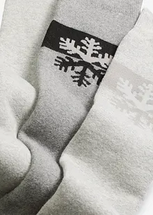 Termoknästrumpor med mjukt innerfoder och ekologisk bomull (3-pack), bonprix