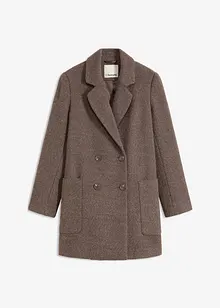 Kort kappa med yllelook, bonprix
