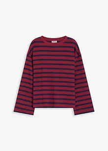 Randig topp av ren ekologisk bomull, bonprix