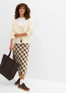 Cardigan med knytband, bonprix