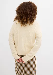 Cardigan med knytband, bonprix