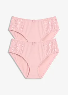 Maxitrosa med skir spets (2-pack), bonprix